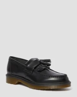 Adrian Smooth läderloafers med tofs in Svart