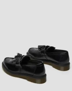 Adrian Smooth läderloafers med tofs in Svart