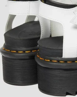 Blaire Quad Hydro Gladiator-plattformssandaler i läder in Vit
