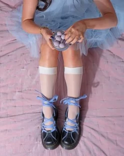 Buzz Ballerina Gloss läderskor in Svart