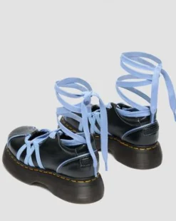Buzz Ballerina Gloss läderskor in Svart