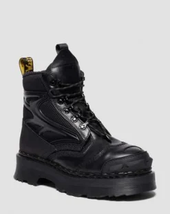 EXOSHIELD XX01 steel toe leather boots in Svart