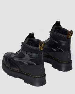 EXOSHIELD XX01 steel toe leather boots in Svart