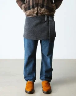 Isham mocka-mules med fuskpälsfoder in Pecan Brown