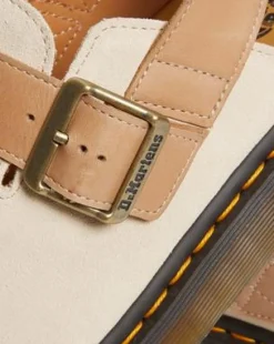 Jorge II Slingback Mules i mocka och läder in Pergament Beige