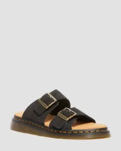 Josef mocka slide sandaler in Svart