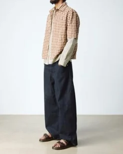 Josef Slide-sandaler i Grizzly-läder in Mörkbrun