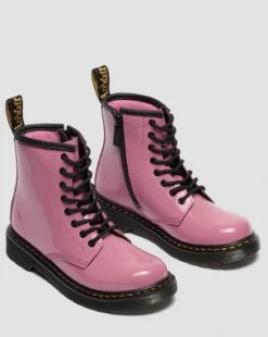 Junior 1460 lackerade Lamper-läderkängor in Dm's Rosa
