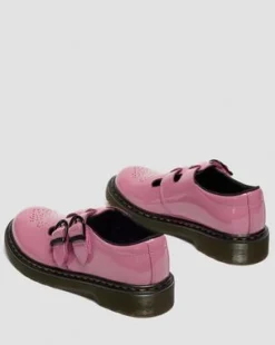 Junior 8065 Mary Jane lackerade Lamper-läderskor in Dm's Rosa
