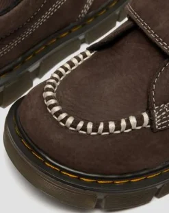 Junior Raffe remskor i tumlad Nubuck in Mörkbrun