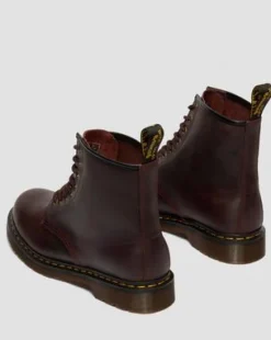 1460-kängor Crazy Horse-läder in Cherry Red