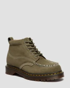 Lowell Chukka-kängor med mocktå i Nubuck-läder in Olivgrön Grön