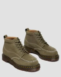 Lowell Chukka-kängor med mocktå i Nubuck-läder in Olivgrön Grön