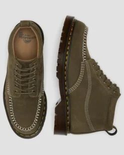 Lowell Chukka-kängor med mocktå i Nubuck-läder in Olivgrön Grön