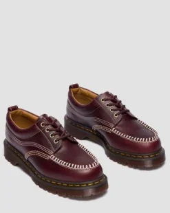 Lowell Moc Toe-skor i läder in Cherry Red