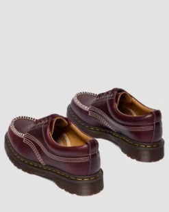 Lowell Moc Toe-skor i läder in Cherry Red
