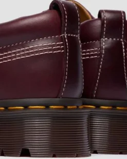 Lowell Moc Toe-skor i läder in Cherry Red