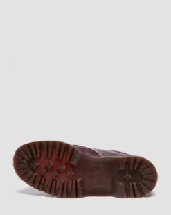Lowell Moc Toe-skor i läder in Cherry Red