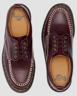 Lowell Moc Toe-skor i läder in Cherry Red