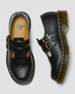 8065 Mary Jane Smooth läderskor in Svart