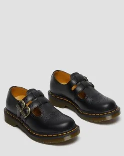 8065 Mary Jane Smooth läderskor in Svart