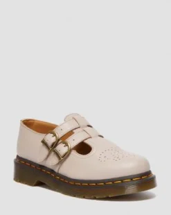 8065 Mary Jane Virginia läderskor in Vintage Taupe