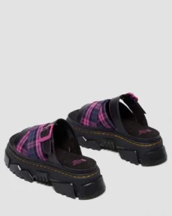 MATTISON SLIDE SLIP ON-SANDALER in Svart & Rosa Multi