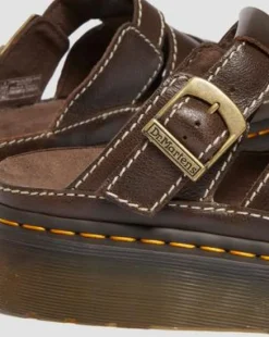 Maxxy Slide AR Rogue lädersandaler in Brun
