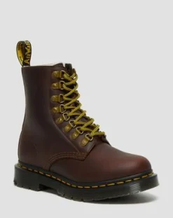 1460 Pascal DM's Wintergrip ankelhöga läderkängor in Brun