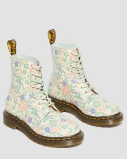 1460 Pascal Floral kängor i återvunnet läder in Cloud Cream