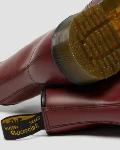 1460 Smooth läderkängor in Cherry Red