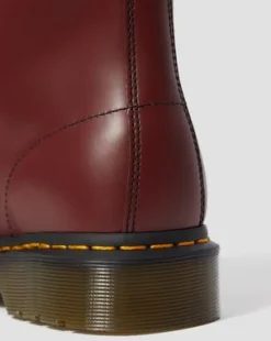 1460 Smooth läderkängor in Cherry Red