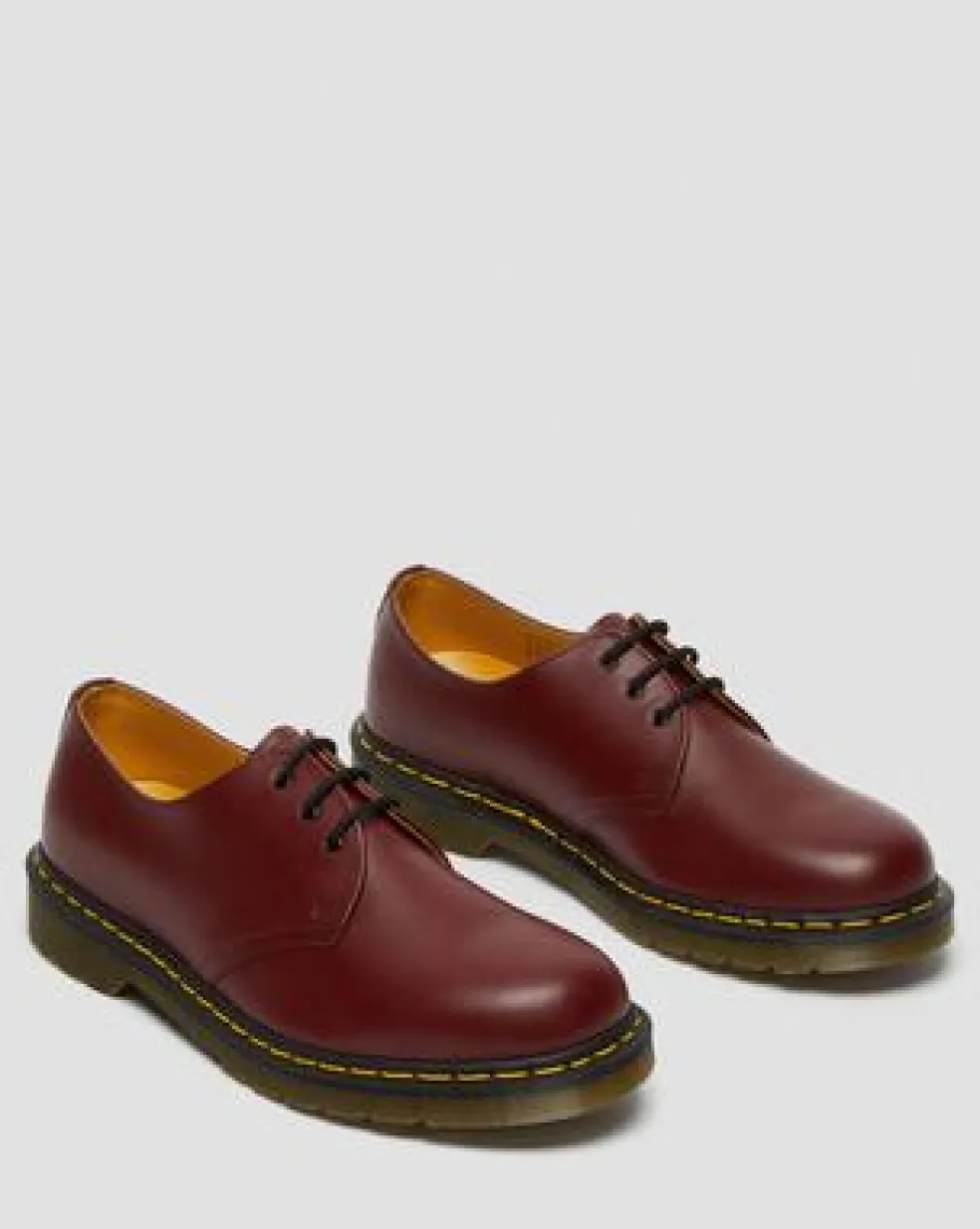 1461 Smooth-läder oxfordskor in Cherry Red