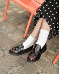 Temara-loafers i Arcadia-läder in Cherry Red