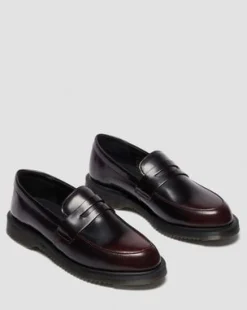 Temara-loafers i Arcadia-läder in Cherry Red