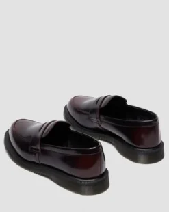 Temara-loafers i Arcadia-läder in Cherry Red