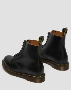 Vintage 1460 Quilon ankelkängor i läder in Svart
