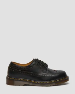 Vintage 3989 Quilon brogue-skor i läder in Svart