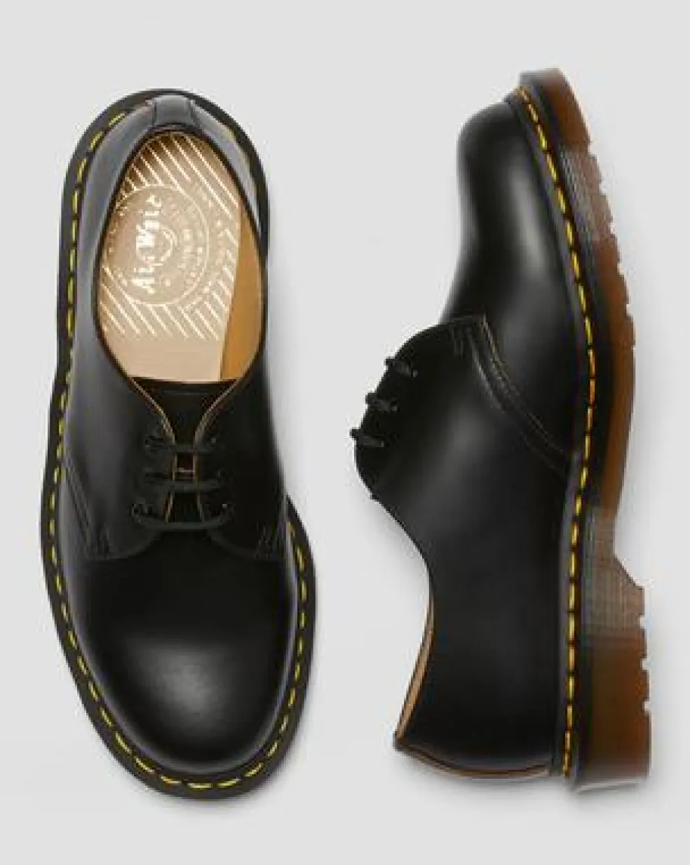 Vintage 1461 Quilon oxfordskor i läder in Svart