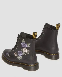 1460 Vonda Floral kängor i återvunnet läder in Svart & Vit
