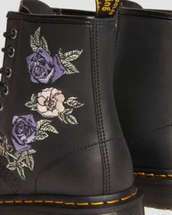 1460 Vonda Floral kängor i återvunnet läder in Svart & Vit