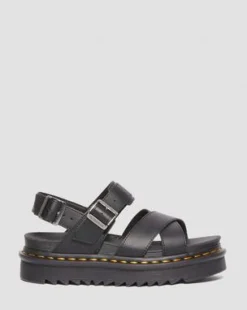 Voss II Athena sandaler med läderrem in Svart