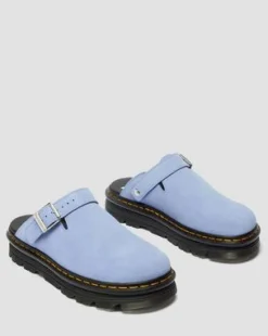 Zebzag Casual Slingback plattformsmules i mocka&nbsp; in Kornblå