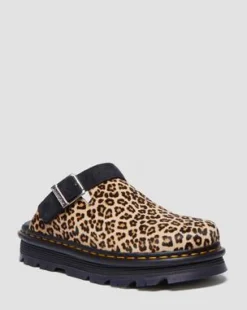 Zebzag Casual Slingback plattformsmules i mocka in Ljusbrun