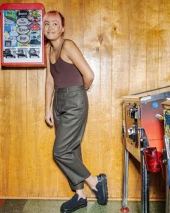 Zebzag Casual Slingback plattformsmules i mocka&nbsp; in Svart